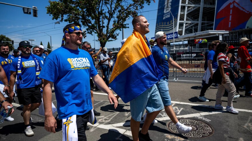 Fans of Bosnia-Herzegovina soccer attending Wednesday's match against the US national team at