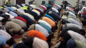 Muslims in Murfreesboro, Tenn., gather on Friday afternoon for prayers in a new mosque.