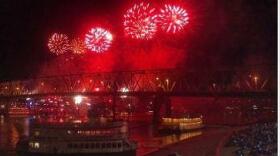 Past Western-Southern/WEBN-FM Riverfest fireworks over the Ohio River. 