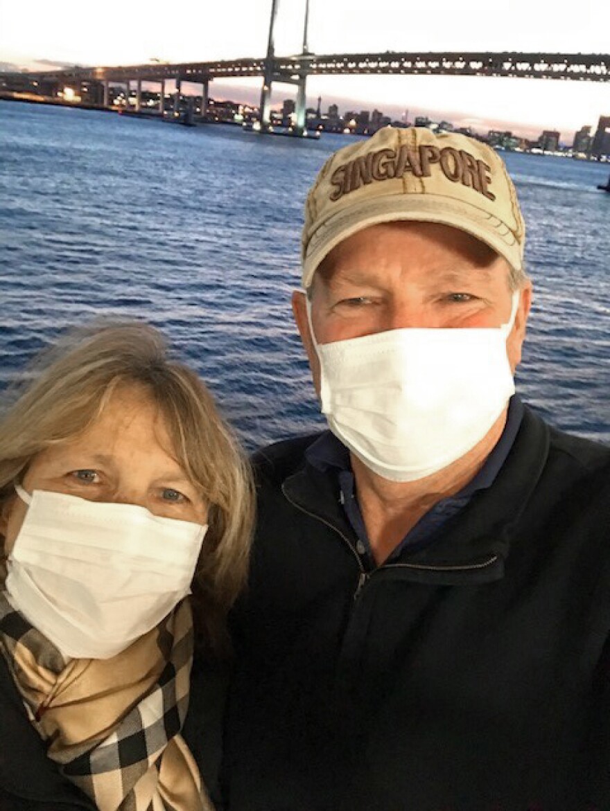 Melanie and John Haering contracted COVID-19 on the Diamond Princess cruise ship. BioLife, a paid plasma collection site, gave them gift cards totaling $800 for donations of their blood plasma.