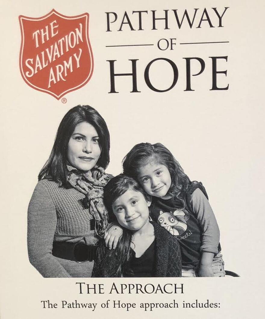 This is a photo of Salvation Army Poster for Pathway of Hope