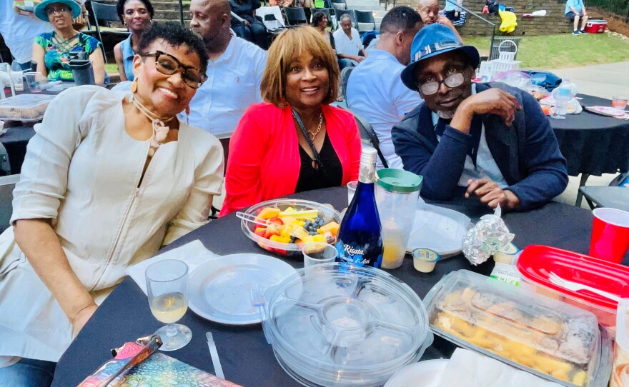 WCLK's General Manager Wendy F. Williams enjoying the show with her friends Brenda and Nate.