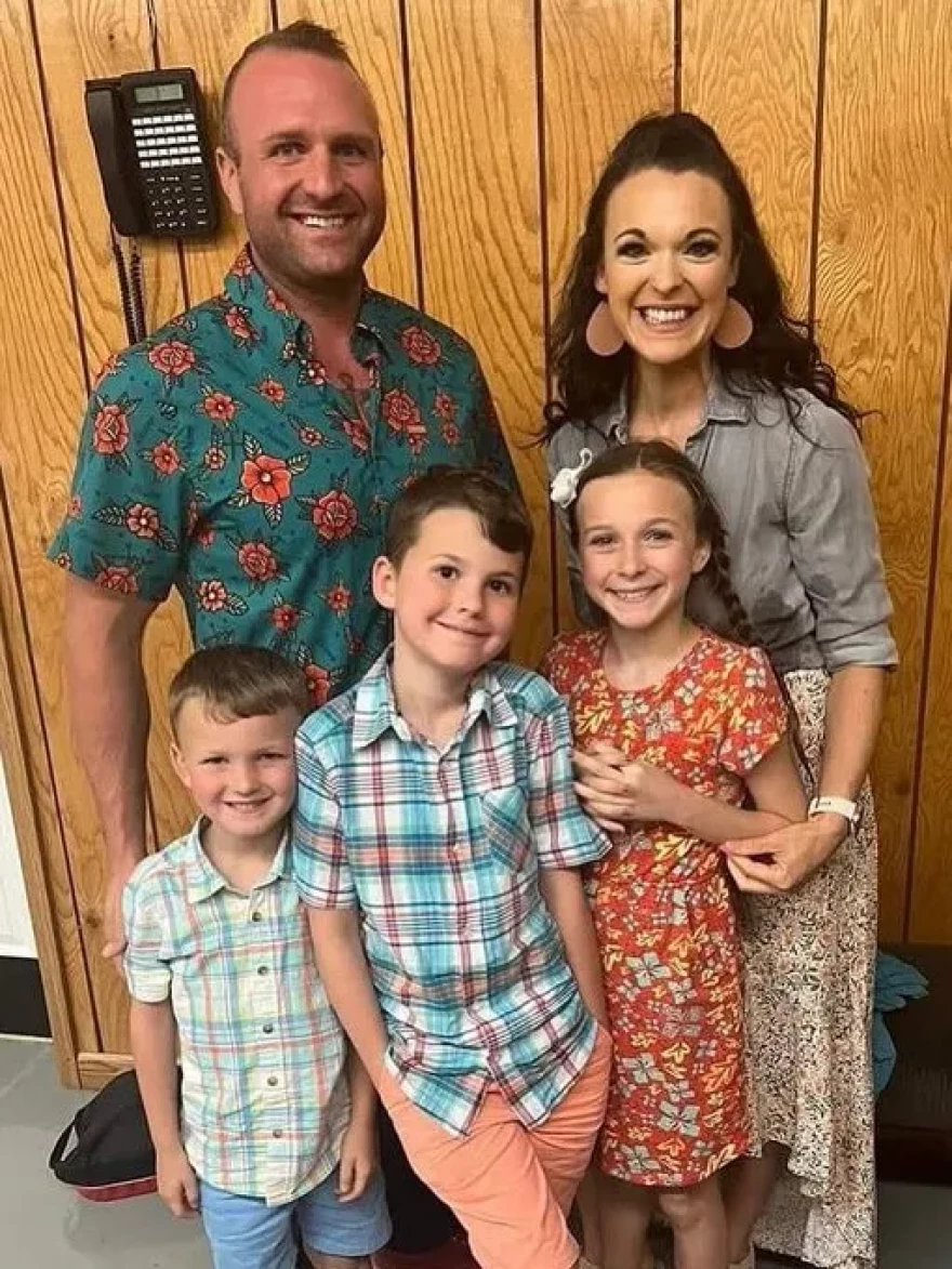 Bailey’s son Zachary, his daughter-in-law Kelsey and two grandchildren, 12-year-old Vada Rose and 7-year-old Samuel, died when the helicopter. The couple’s 10-year-old son, Finn, center, was not on board at the time.