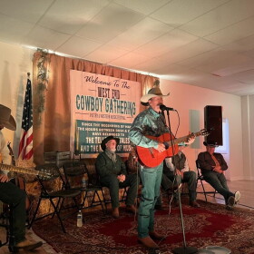 Doug Figgs performs at the West End Cowboy Gathering in Nucla