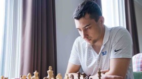 St. Louis University Chess Team member Dariusz Swiercz.