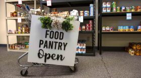 A food pantry at Fairchild Air Force Base in Washington. (Photo courtesy of Department of Defense)
