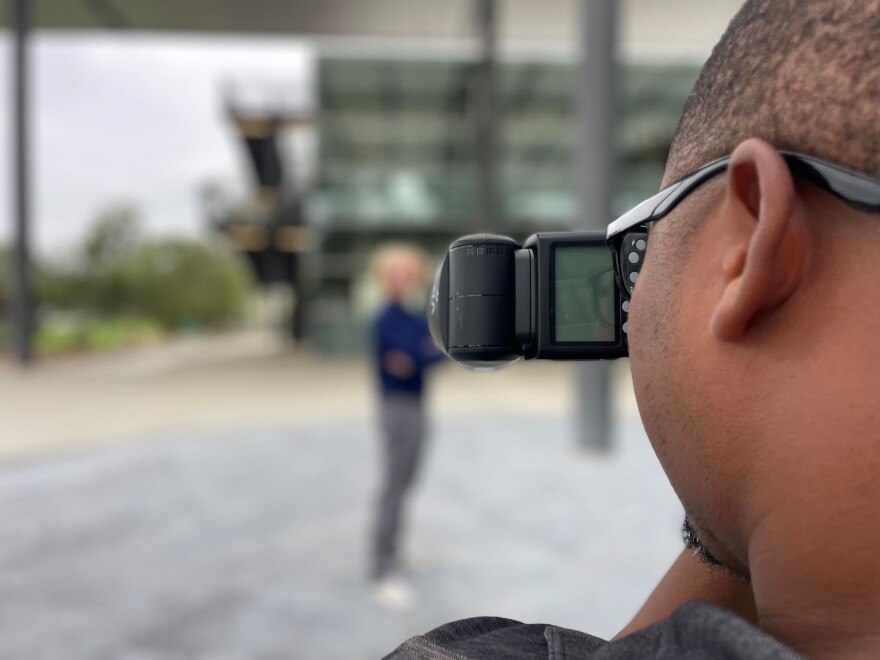 Students at Cal State Channel Islands had headshots taken as part of a career readiness class