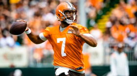  Longtime backup NFL quarterback Jacoby Brissett is the Browns' starter for the first 11 games of the season. 