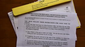 Mail-in ballots are only counted if they physically arrive at the county election administrator’s office by noon on Election Day.
