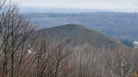 A pile of coal spoils in Dickson City, Lackawanna County.