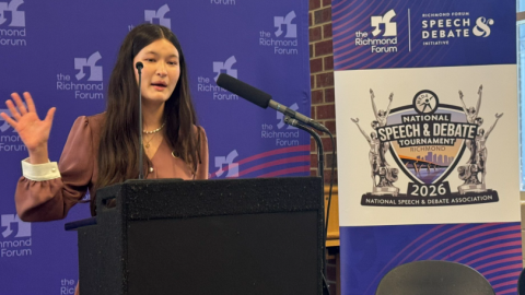 Deep Run High School student and three-time national qualifier Shelly Purser.