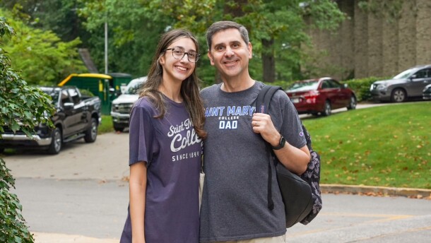 Parents moved their daughters in on Thursday to their new dorm rooms on the campus of Saint Mary's College. 2025 marked the biggest incoming class in over four decades.
