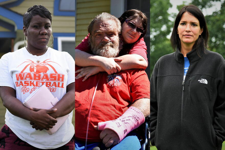 Christina Rush, Rebecca Schreck, and Karina Oertel are three examples of the hundreds of thousands of Hoosiers who have lost their jobs and income during the COVID-19 pandemic.