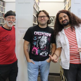 Left to right: WDIY's Carlos Benjamin, Egan Miller, Erik Santana