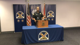 St. Petersburg Police Chief Anthony Holloway speaks at a news conference Tuesday