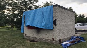 Anti-Semitic graffiti was spray-painted at Congregation Shaarey Tefilla in Carmel, on the bricks making up a shed for the synagogue's garbage container.