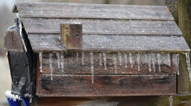 Ice covers a mailbox on a cold winter day (file)