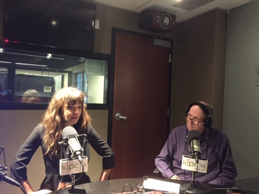 Director Writer/Director Iryna Tsilyk, THE EARTH IS AS BLUE AS AN ORANGE, and KPCW's Rick Brough