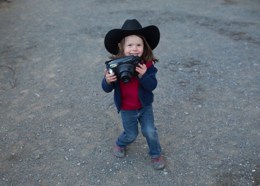 Hawkeye Huey with his FujiFilm camera.