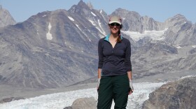 Kirk on a non-NASA assignment in Greenland.