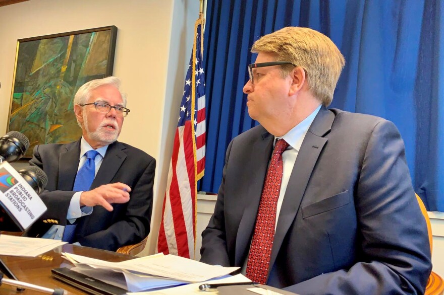 Sen. Tim Lanane (D-Anderson) and Rep. Phil GiaQuinta (D-Fort Wayne) discuss the 2020 legislative session.