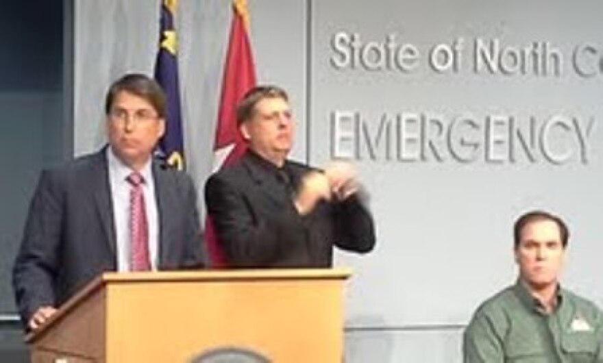 Pat McCrory and Kieran Shanahan