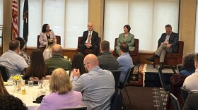 Panelists at Secchia Breakfast Lecture at the Seidman Center at Grand Valley State University