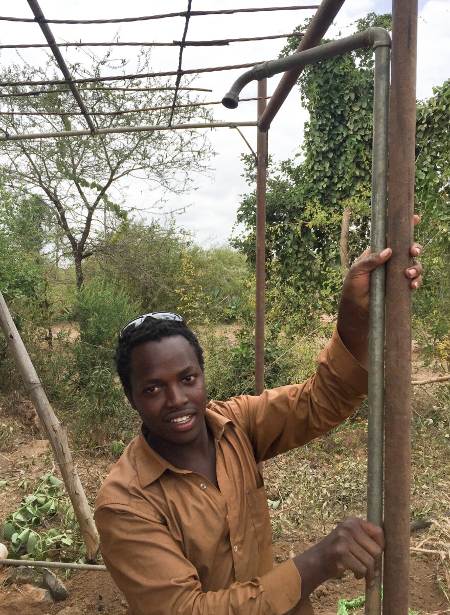 On Friday, 22-year-old Joel Kitele plans to take his first shower ever in a stall he built for himself. The power source: Kenya's electrical grid.