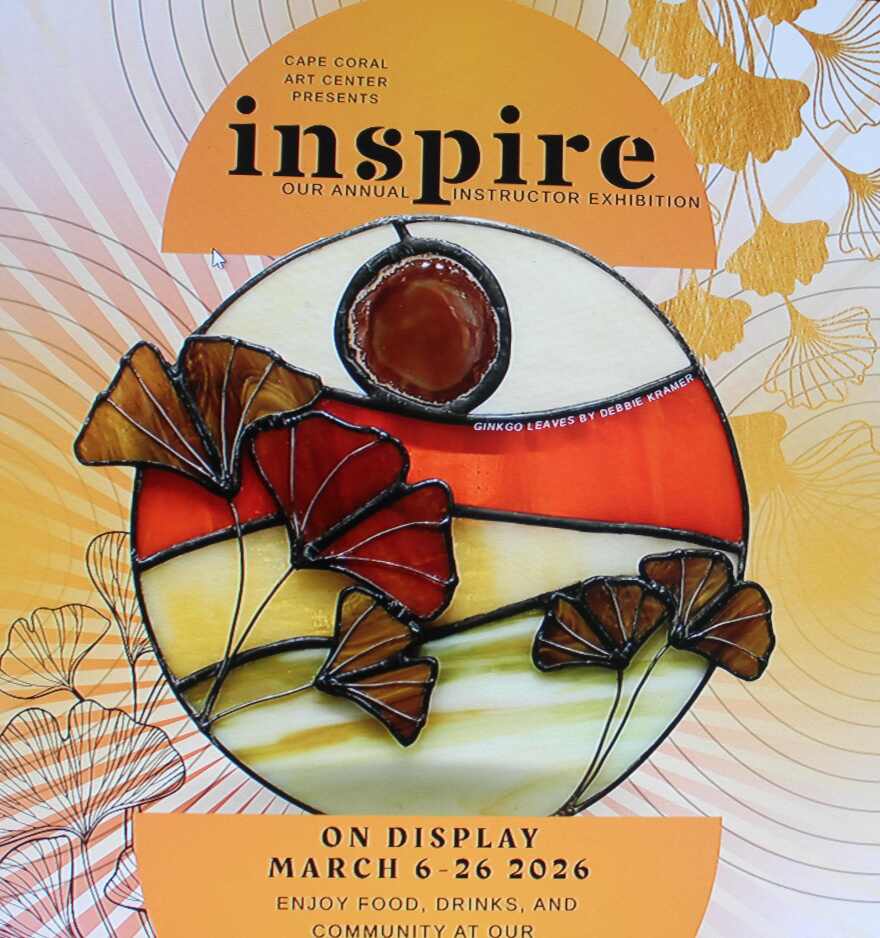 Cape Coral Art Center Poster for 'Inspire' annual instructor exhibition.