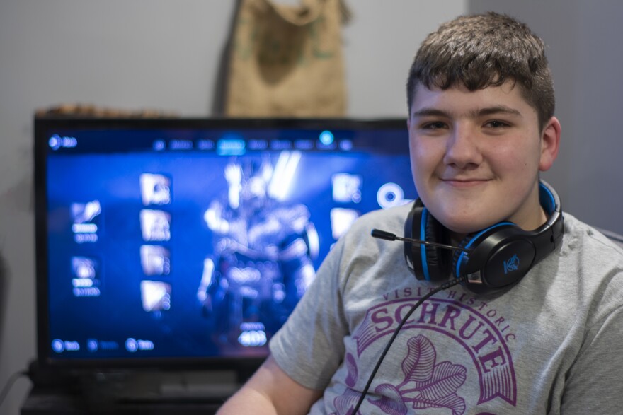 13-year-old Jayson Rowe adjusts to remote learning during the coronavirus pandemic