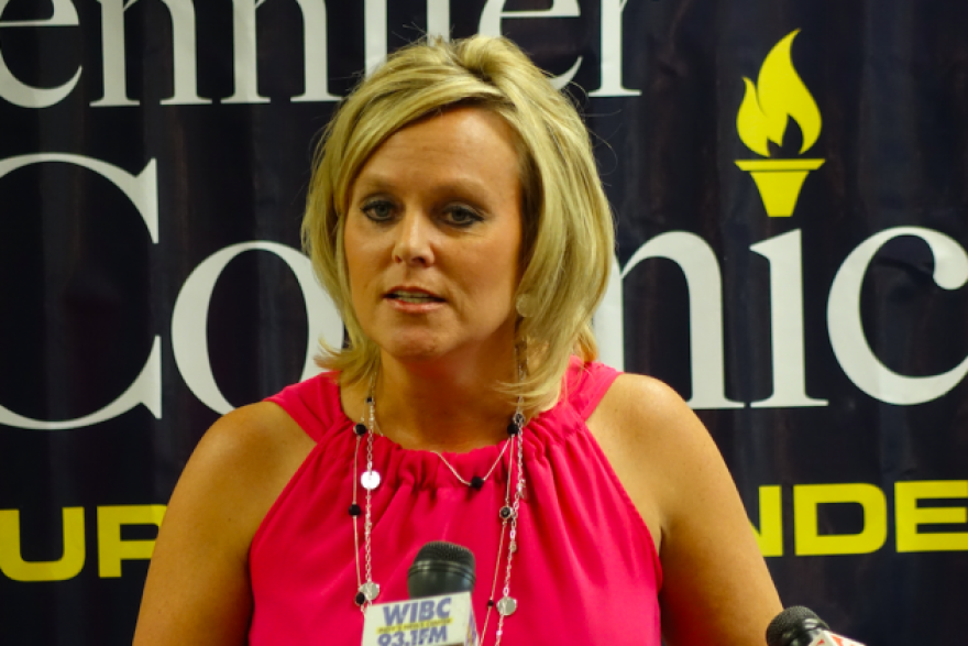 Jennifer McCormick won the state schools superintendent election as a Republican four years ago but has clashed repeatedly with Republican leaders over education policy.