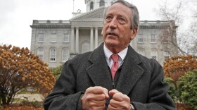 FILE - Former South Carolina Gov. Mark Sanford speaks during a news conference in front of the Statehouse, Nov. 12, 2019, in Concord, N.H. (AP Photo/Elise Amendola, File)