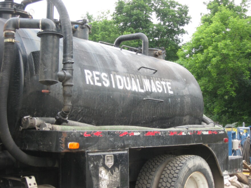 Residual waste truck in Pennsylvania. 