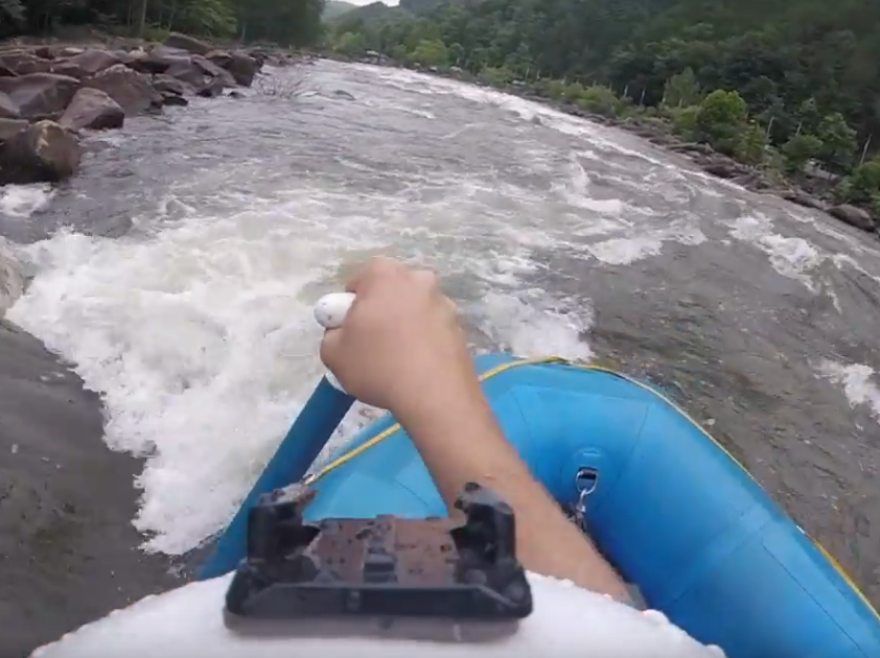 A GoPro view from Ray Bassett on a raft on the Upper Ocoee.