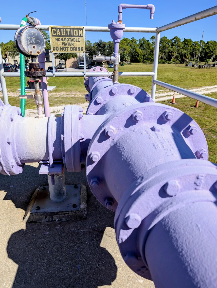 Less than half of the reclaimed water produced at thr Burnst Store