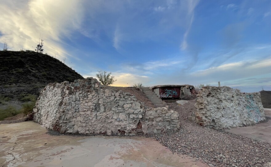 What is left of the Cloud 9 building.