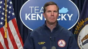 Governor Andy Beshear discussing damages from recent storms in Kentucky