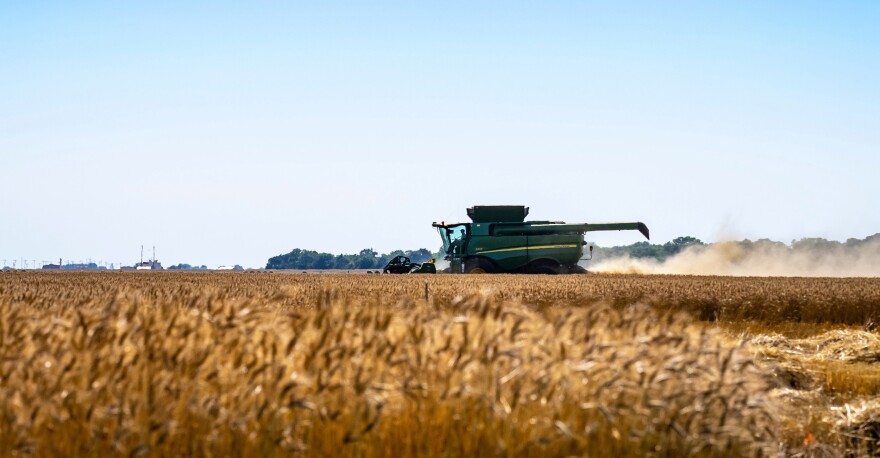 Wheat Harvest in northwest Oklahoma