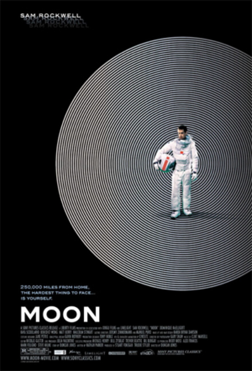 \"Moon\" film poster, starring Sam Rockwell