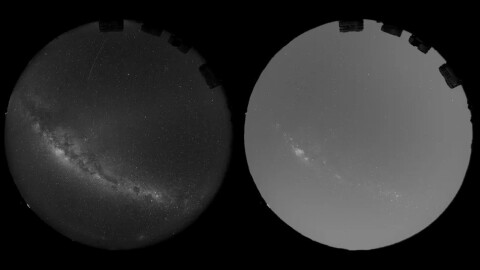 This image illustrates how sunlight scattered by Reflect Orbital’s space mirrors would increase the overall brightness of the sky above European Southern Observatory's Very Large Telescope (VLT) in Chile. Similar effects would be observed across the planet. Even though the mirrors are not pointing directly at the observatory, they still diffuse light sideways, which is then further scattered by the atmosphere, making the sky 3 to 4 times brighter.