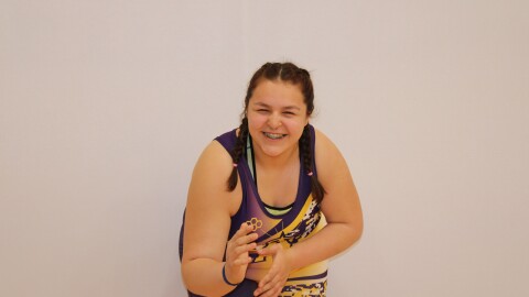 King Salmon wrestler Ari O'Domin.