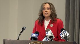 State Auditor and Inspector Cindy Byrd on Wednesday at the Capitol discusses the findings of an investigative audit of the Oklahoma Turnpike Authority.