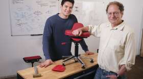 Dr. Turner Osler and his son Alexis, the chief operating officer of QOR360. (Courtesy of QOR360)