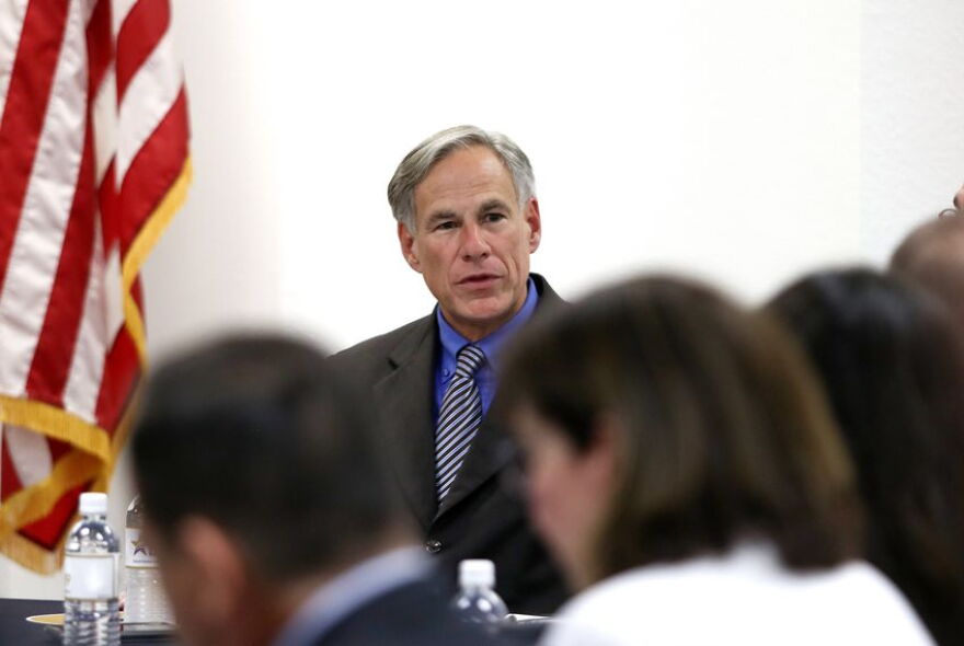 Gov. Greg Abbott meets with El Paso area state legislators four days after a mass murderer killed 22 people at a Walmart in El Paso. 