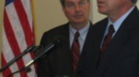 Interior Secretary Ken Salazar speaks at Utah's state capitol