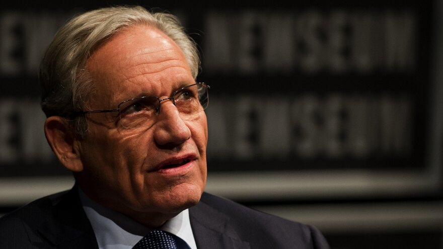 Bob Woodward speaks at the Newseum in Washington, D.C., in 2012, during an event marking the 40th anniversary of Watergate. Woodward's new book describes chaos within the Trump administration.