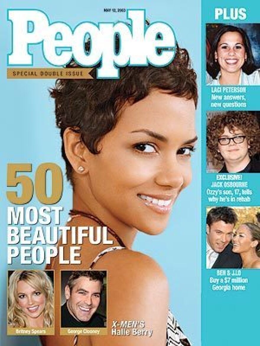 Halle Berry was the cover model for the 2003 "Most Beautiful" issue.