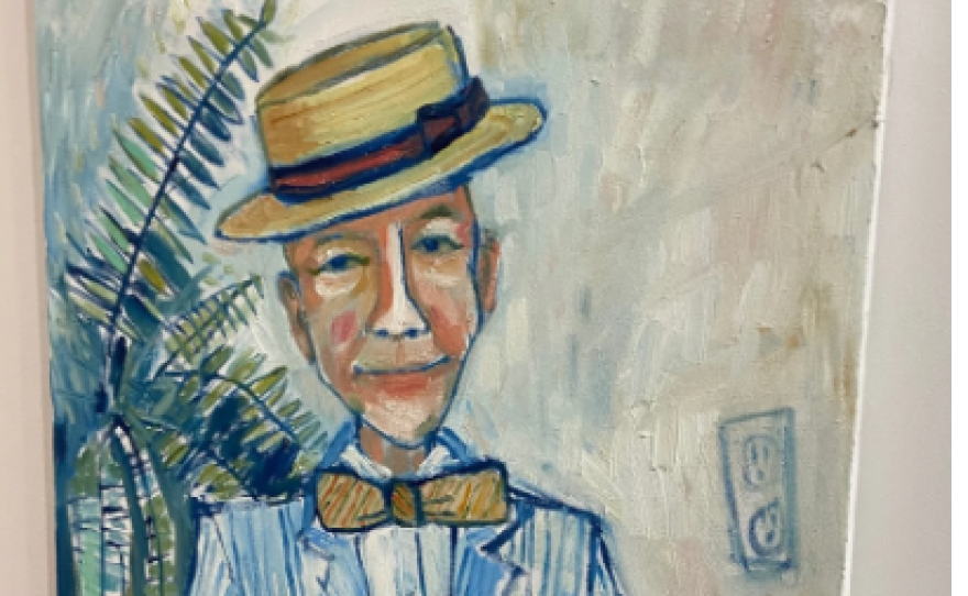 Painting of Casey by Cruz Ortiz