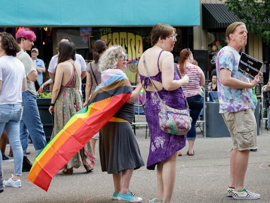 Crowds gathered downtown for Pulse memorial