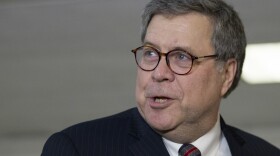 Attorney General nominee William Barr departs after a meeting with Sen. John Cornyn, R-Texas, on Capitol Hill, Jan. 9 in Washington. 